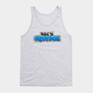 Made in Croydon I Garffiti I Neon Colors I Blue Tank Top